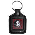 Florida St. Seminoles Square Leatherette Key Chain